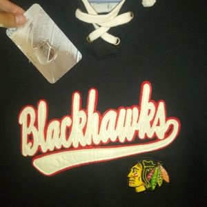 Blackhawks Jersey Style Hoodie